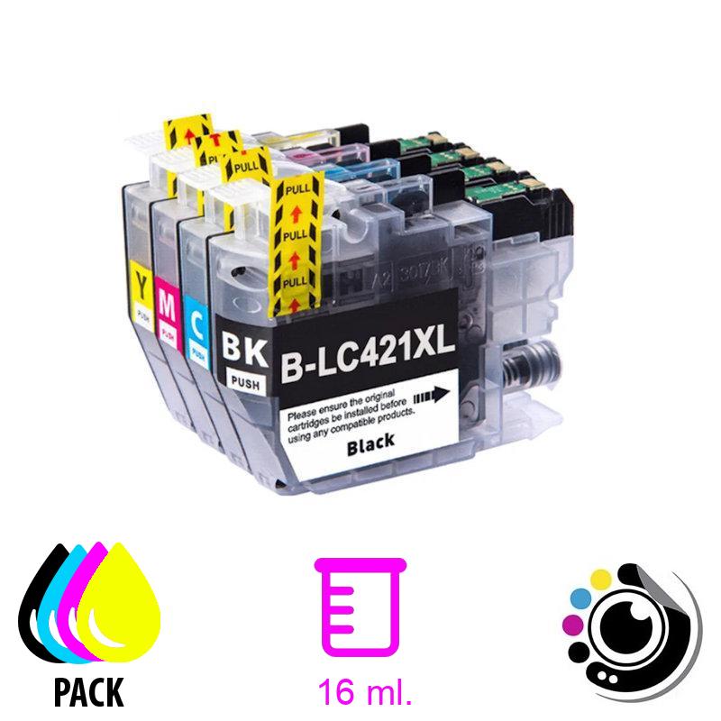 Kompatible Patronen Pack 4 Brother LC421XL