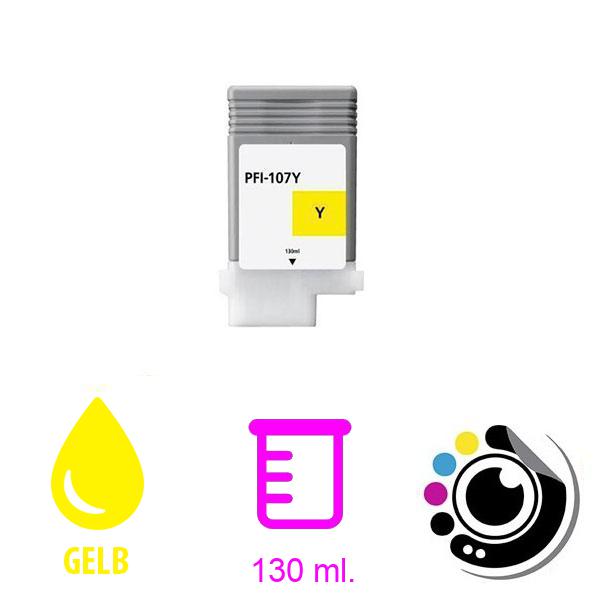 Kompatibel Druckerpatronen Canon PFI107 gelb PFI-107Y / 6708B001