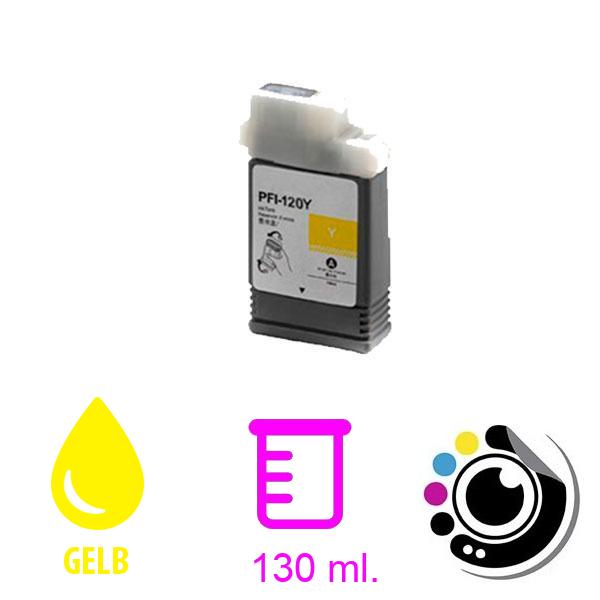 Kompatibel Patrone Canon PFI120 / PFI-120BK Amarillo 2888C001