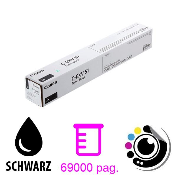Original Canon Toner C-EXV51 Schwarz - 0481C002