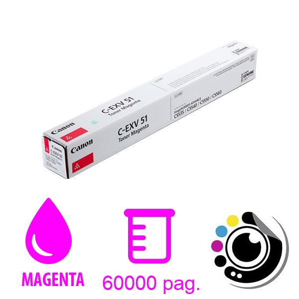 Original Canon Toner C-EXV51 Magenta 0483C002