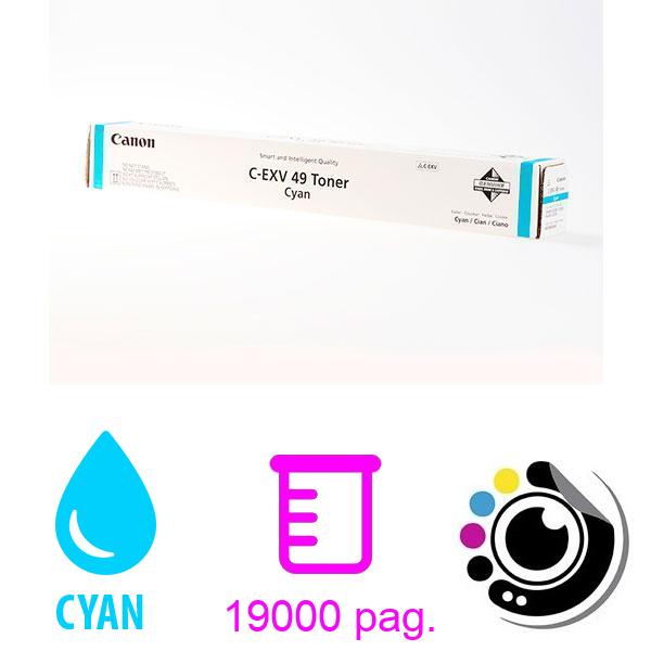 Original Canon Toner C-EXV49 cyan 8525B002
