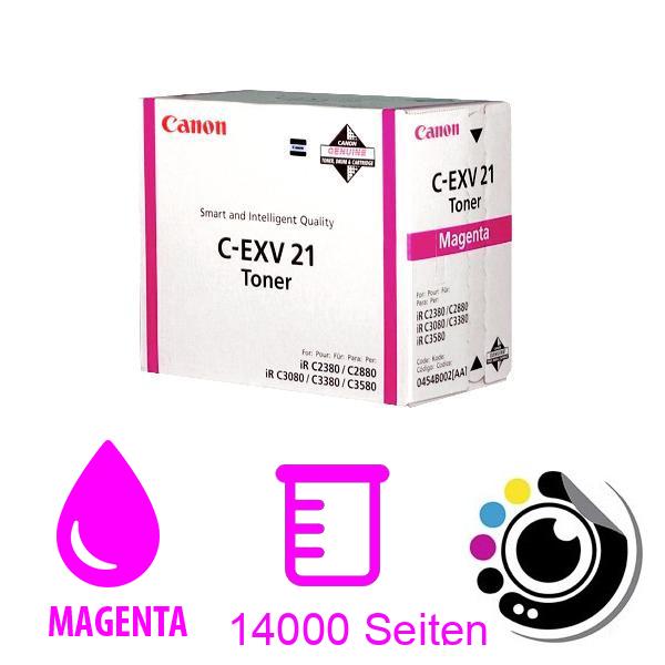 Original Canon Toner C-EXV21 magenta 0454B002