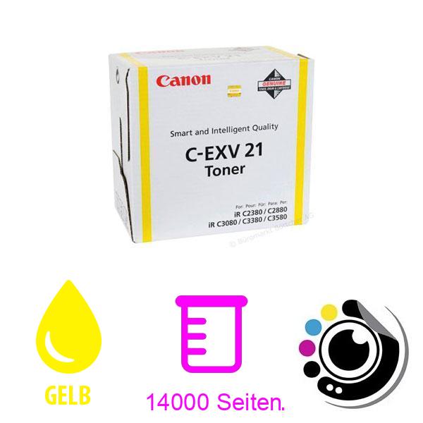 Original Canon Toner C-EXV21 gelb 0455B002