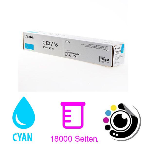 Original Canon Toner C-EXV 55 Cyan 2183C002