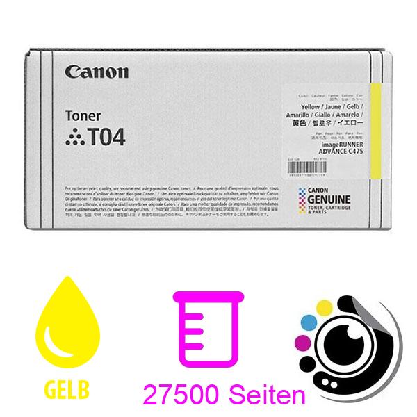 Original Toner Canon T04 Gelb 2977C001