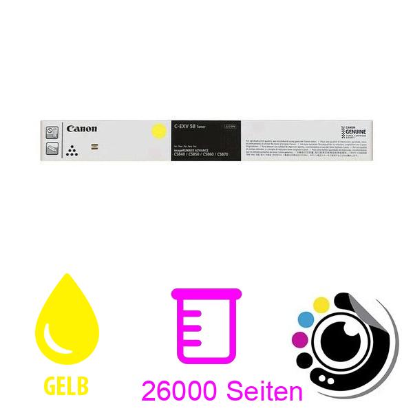 Toner Original Canon C-EXV58LGelb 3769C002