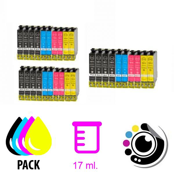 30er-Pack Kompatible Patronen Epson T1811/2/3/4 - 18XL
