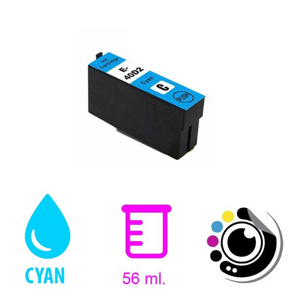 Kompatibel Patrone Epson T40D2 Cyan C13T40D240 / C13T40C240