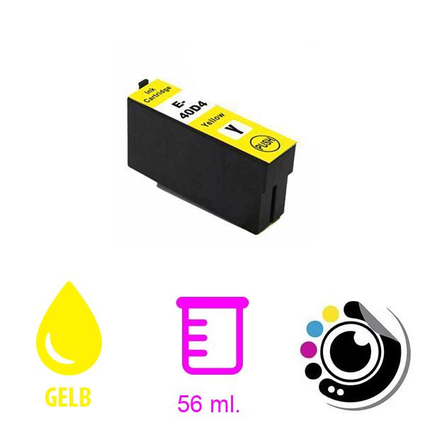 Kompatibel Patrone Epson T40D4 Gelb C13T40D440 / C13T40C440