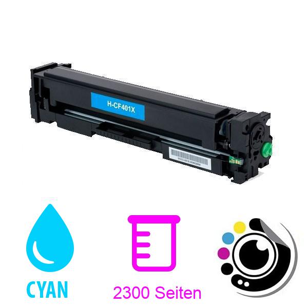 Kompatibler Toner HP CF401X / CF401A Cyan 201X / 201A