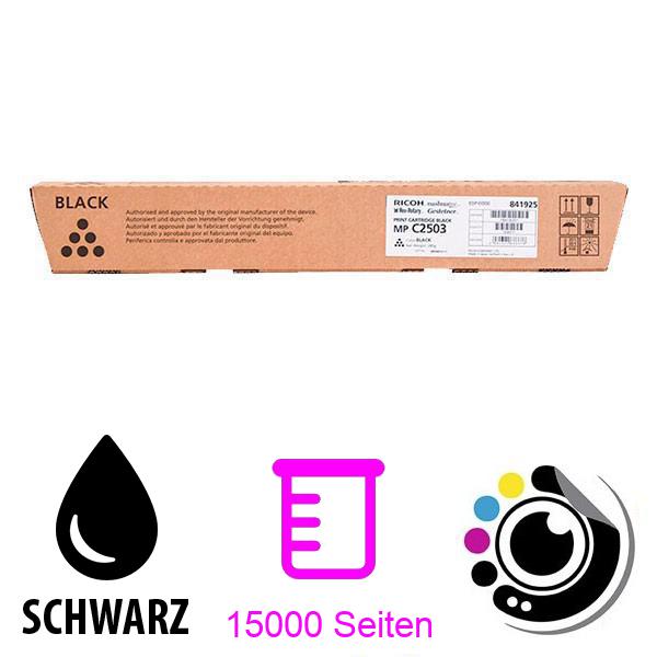 Original Toner Ricoh Aficio MP-C2003 / MP-C2011 / MP-C2503 schwarz 841925 MPC2503 / MPC2003 / MPC2011