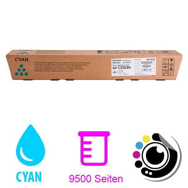 Original Toner Ricoh Aficio MP-C2003 / MP-C2011 / MP-C2503 cyan 841928 MPC2503 / MPC2003 / MPC2011