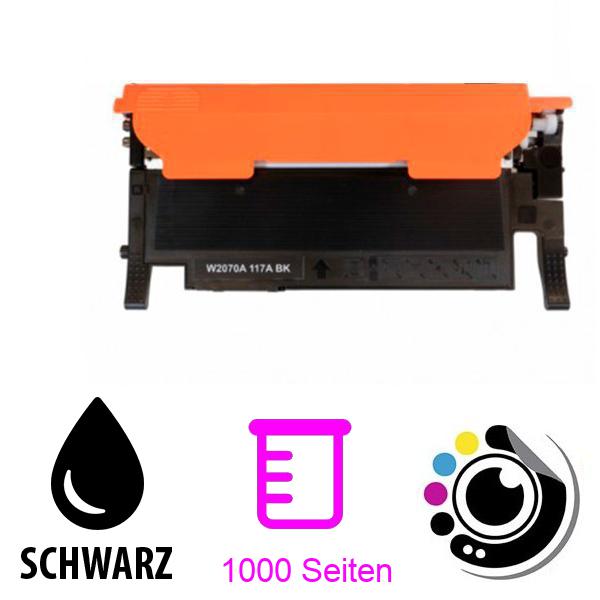 Kompatibel Toner HP W2070A / 117A Schwarz MIT Chip