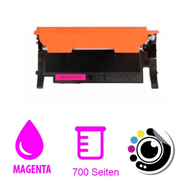 Kompatibel Toner HP W2073A / 117A Magenta MIT Chip