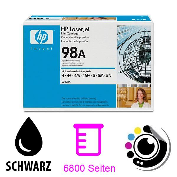 Original Toner Hp 92298A / 98A Schwarz