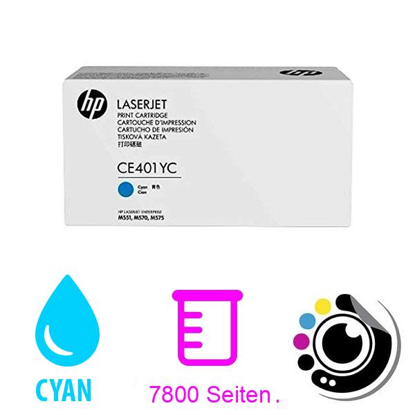 Original Toner HP CE401YC Cyan 4295B005