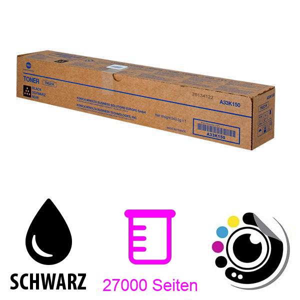 Original Toner TN-321 Konica Minolta C224 / C284 / C364 schwarz A33K150