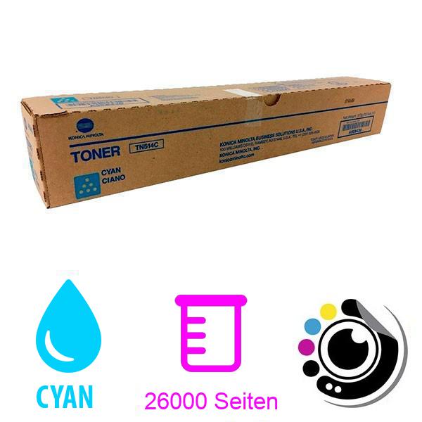 Original Toner Konica Minolta TN-514 C (A9E8450)