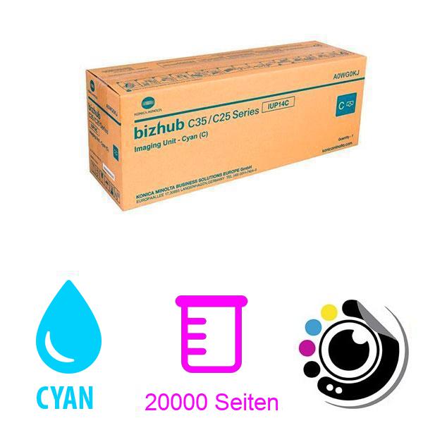 Originale Trommel Konica Minolta Bizhub C 25 / C 35 Cyan IUP14C - A0WG0KJ
