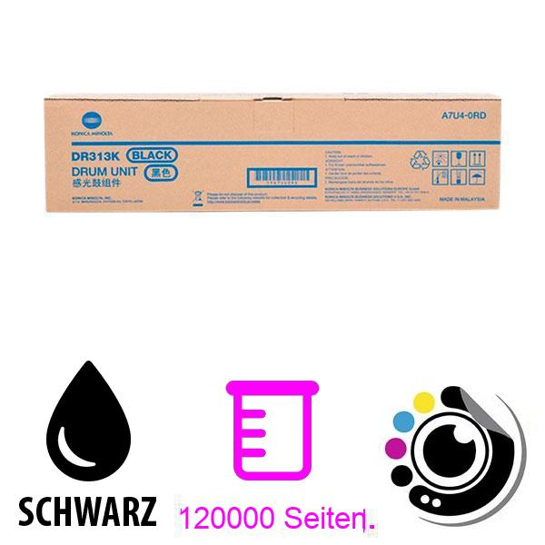 Originale Trommel Konica Minolta Bizhub C258 / C308 / C368 Schwarz A7U40RD / DR313K