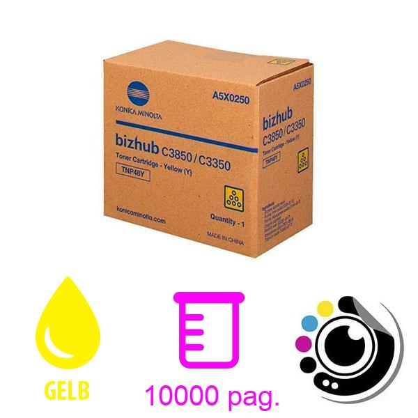 Original Toner Konica Minolta TNP48 Gelb A5X0250