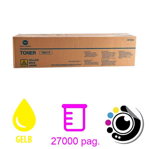 Original Toner Konica Minolta TN611 Gelb