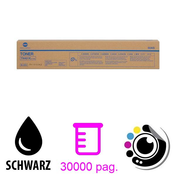 Original Toner Konica Minolta TN401 Schwarz 02AS