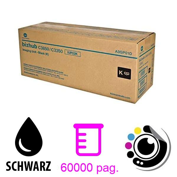 Originale Trommel Konica Minolta IUP-22 Schwarz A3GP01D
