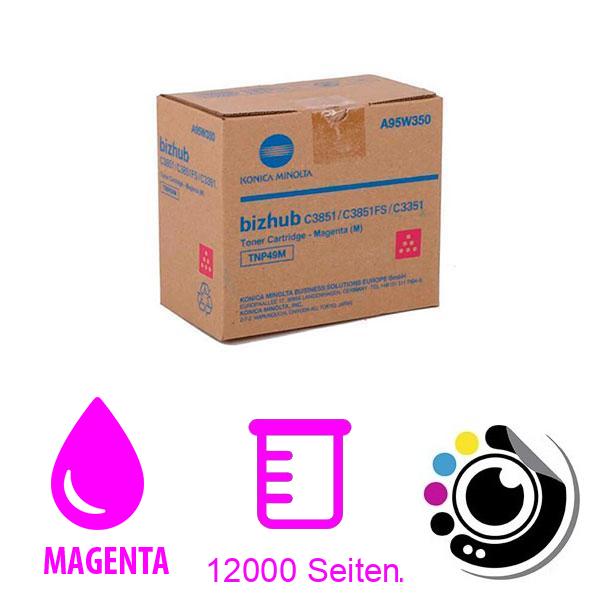 Original Toner Konica Minolta TNP-49 Magenta A95W350