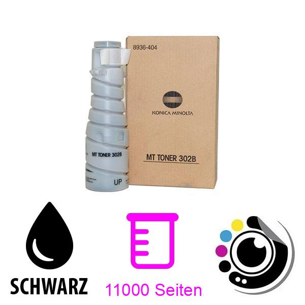 Original Toner Konica Minolta 302B schwarz 8936-404