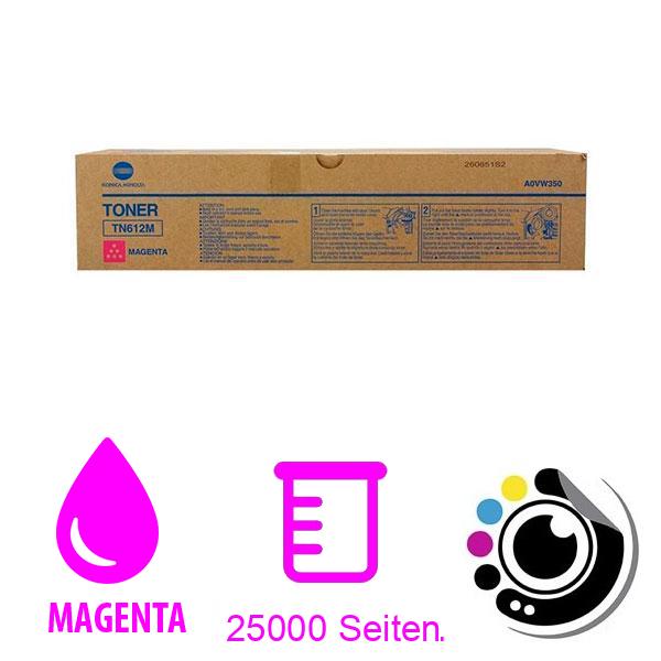 Original Toner Konica Minolta TN612 magenta A0VW350