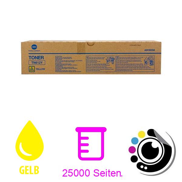 Original Toner Konica Minolta TN612 gelb A0VW250