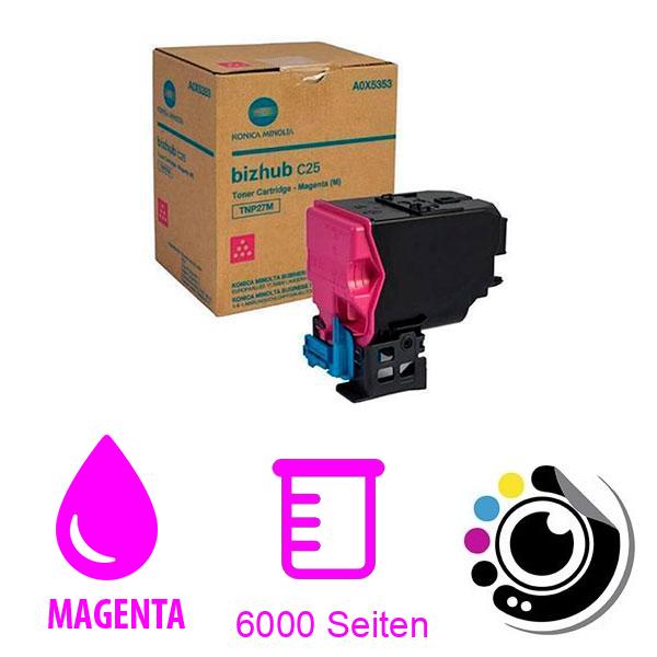 Original Toner Konica Minolta TNP-27 Magenta A0X5353