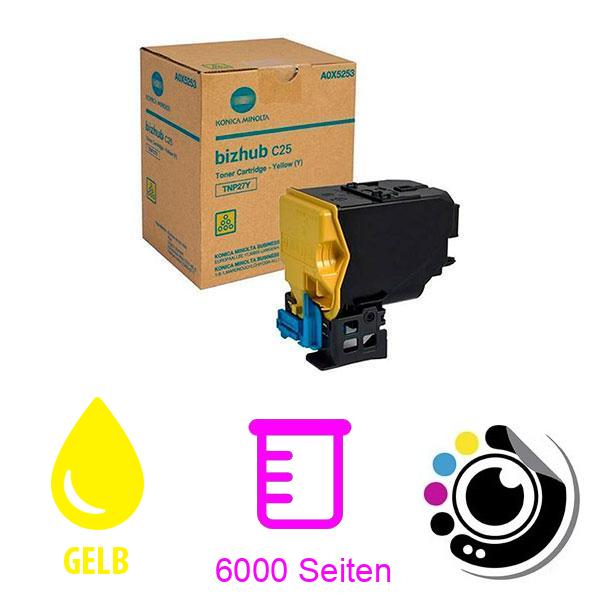 Original Toner Konica Minolta TNP-27 Gelb A0X5253