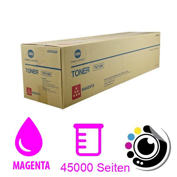 Original Toner Konica Minolta TN715 Magenta ACP8350
