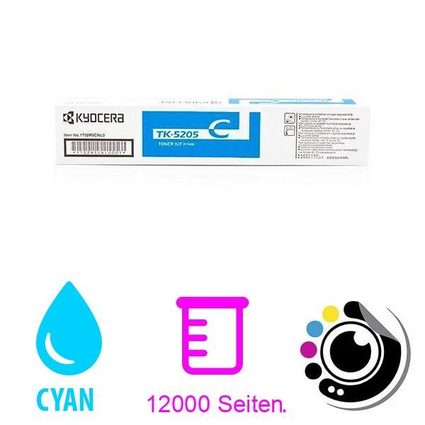 Original Toner Kyocera TASKalfa 356 ci TK5205 Cyan 1T02R5CNL0