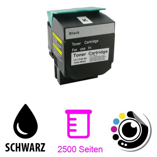 Kompatibler Toner Lexmark 540H/ C540H1KG schwarz