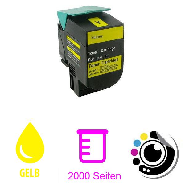 Kompatibler Toner Lexmark 540H/ C540H1YG gelb