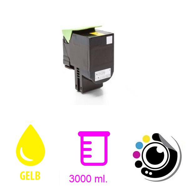 Kompatibler Toner Lexmark CS310 / CS410 / CS510 gelb 70C2HY0 / 702HY