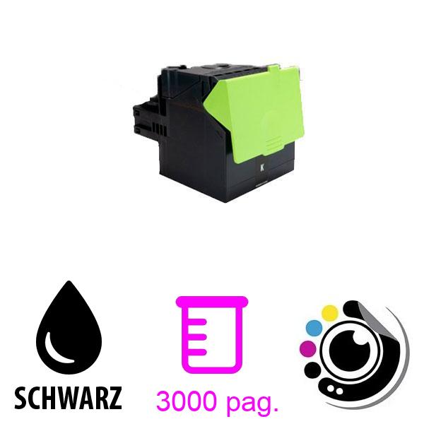 Kompatibel Toner Lexmark CS317 / CS417 / CX317 / CX417 schwarz 71B20K0