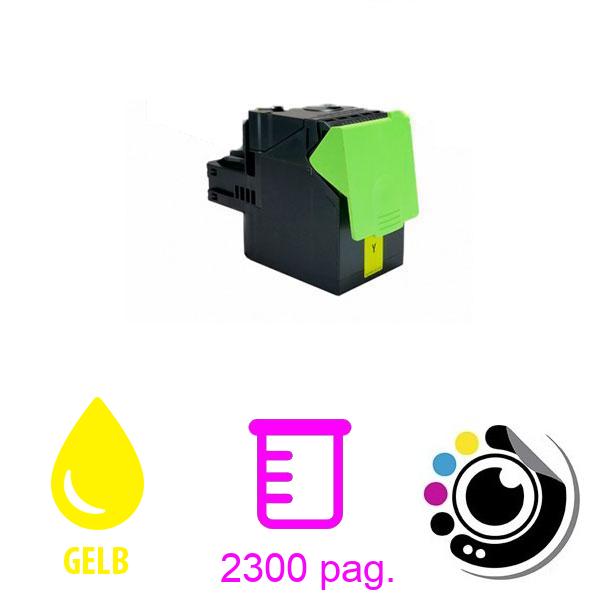 Kompatibler Toner Lexmark CS317 / CS417 / CX317 / CX417 gelb 71B20Y0