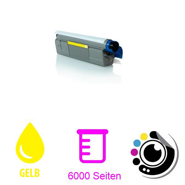 Kompatibler Toner OKI ES5460 / ES2232 / ES2632 Gelb 43865729