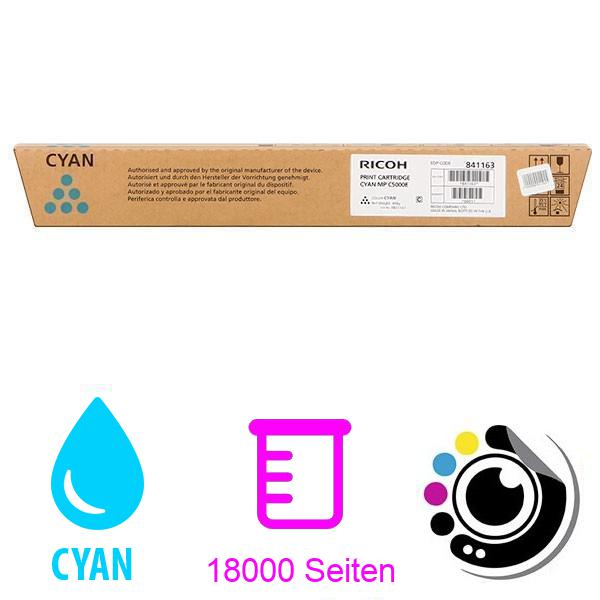 Original Toner Ricoh Aficio MP-C4000 / MP-C5000 / MP-C4501 / MP-C5501 Cyan 842051 / 841459 / 841163