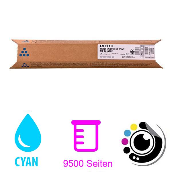 Toner Original Ricoh Aficio MP-C2051 / MP-C2551 Cyan 842064 / 841505