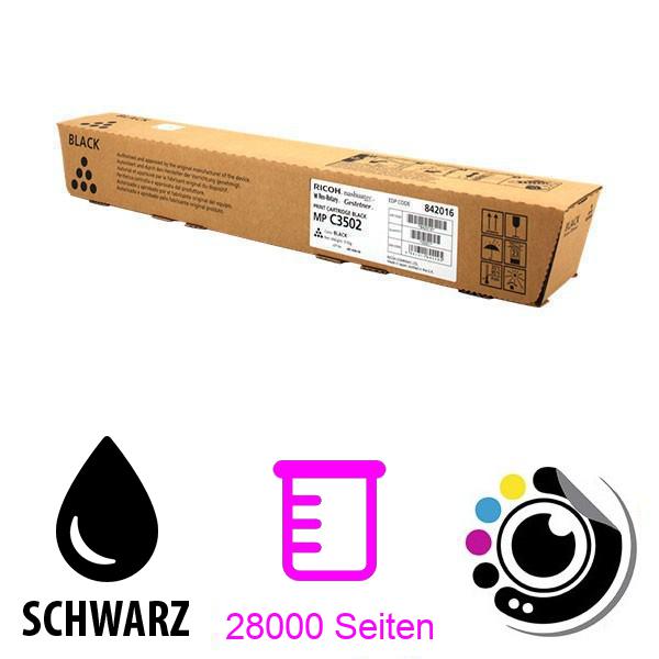 Original Toner Ricoh Aficio MP-C3002 / MP-C3502 Schwarz