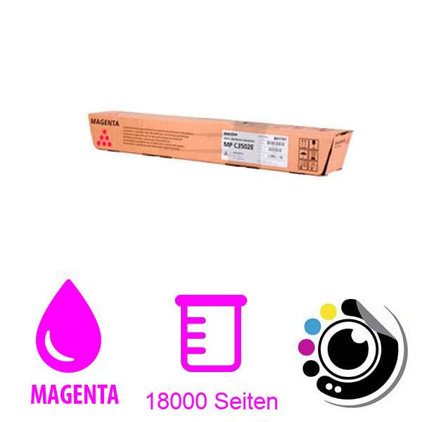 Original Toner Ricoh Aficio MP-C3002 / MP-C3502 Magenta