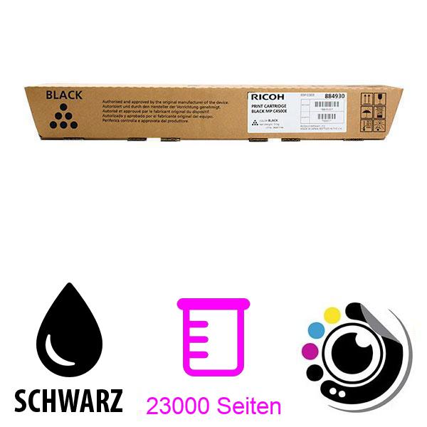 Original Toner Ricoh Aficio MP-C3500 / MP-C4500 Schwarz 884930 / 888608