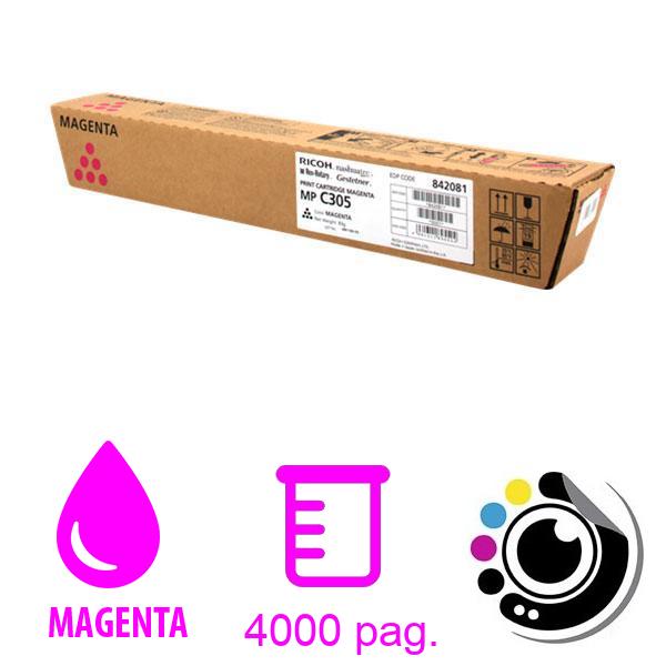 Original Toner Ricoh MP-C305 Magenta 842081