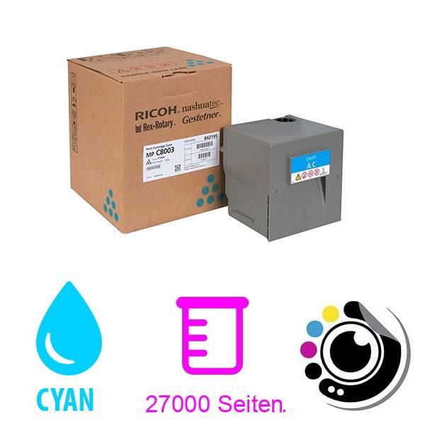 Toner Original Ricoh MP-C6503/8003/6500/8000 Cyan 842195